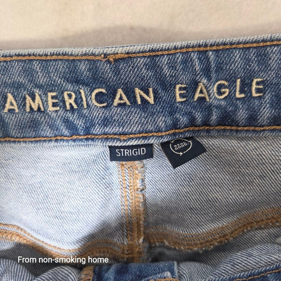 Women's American Eagle Blue Super High-Rise Ultra Wide Leg Jeans Size 16 - Picture 5 of 13